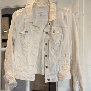 LOFT Off-White Jean Jacket